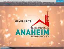 Tablet Screenshot of anaheim1st.org